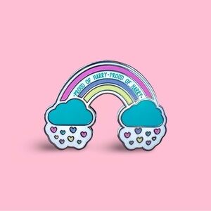 “Proud of Harry” Rainbow Enamel Pin (Harry Styles)